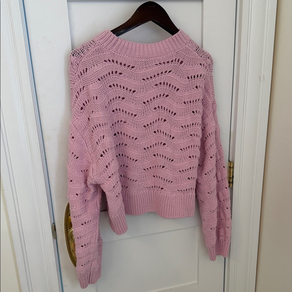 Pink Ruffled Knit Sweater - Picture 8 of 8